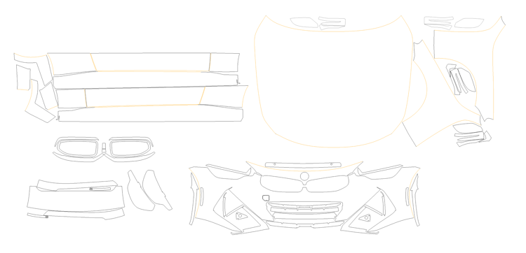 BMW R1200 GS 2004-2007 PPF Kit In Xpel